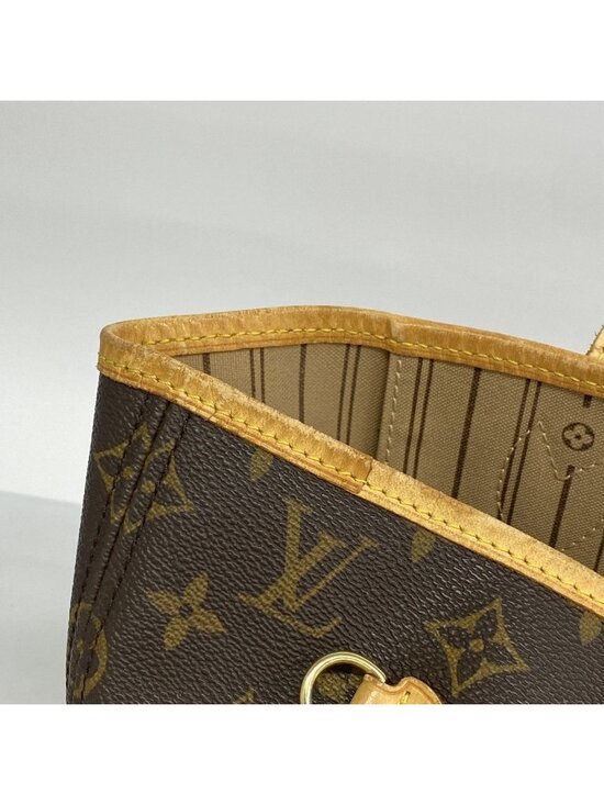 Neverfull MM Damier Ebene Tote with Cherry Red Interior  Louis Vuitton Tote Monogram Neverfull Brown